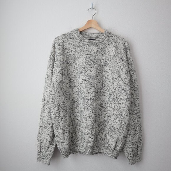 Vintage Textured Basket Weave Sweater | XL - Picture 5 of 5